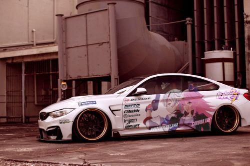 BMW M4 Liberty Walk 2014 Honkai Impact (Sakura+Kallen)