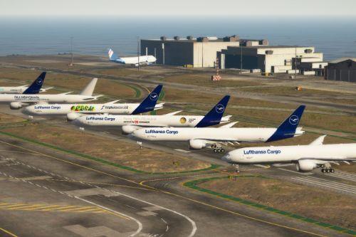 Boeing777-300F Lufthansa Cargo Livery Pack (PaintJob)