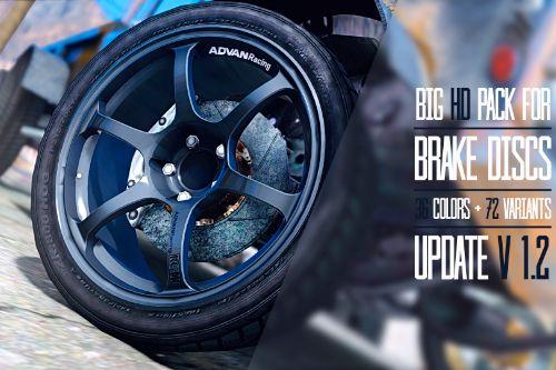 Big HD pack for brake discs (36 colors + 72 variants)