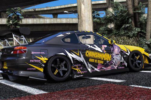 [Itasha] Nissan Silvia S15 "Chainsaw Man" Reze paintjob