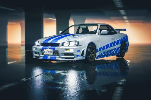 2 Fast 2 Furious - Nissan Skyline R34 livery