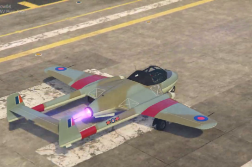 Pyro Liveries for de Havilland Vampire Analogue