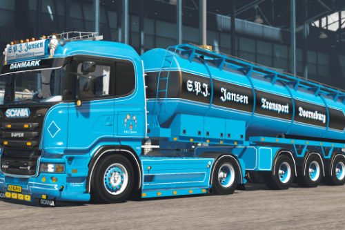 Scania R520 V8 S.P.J Jansen B.V. [Animated]